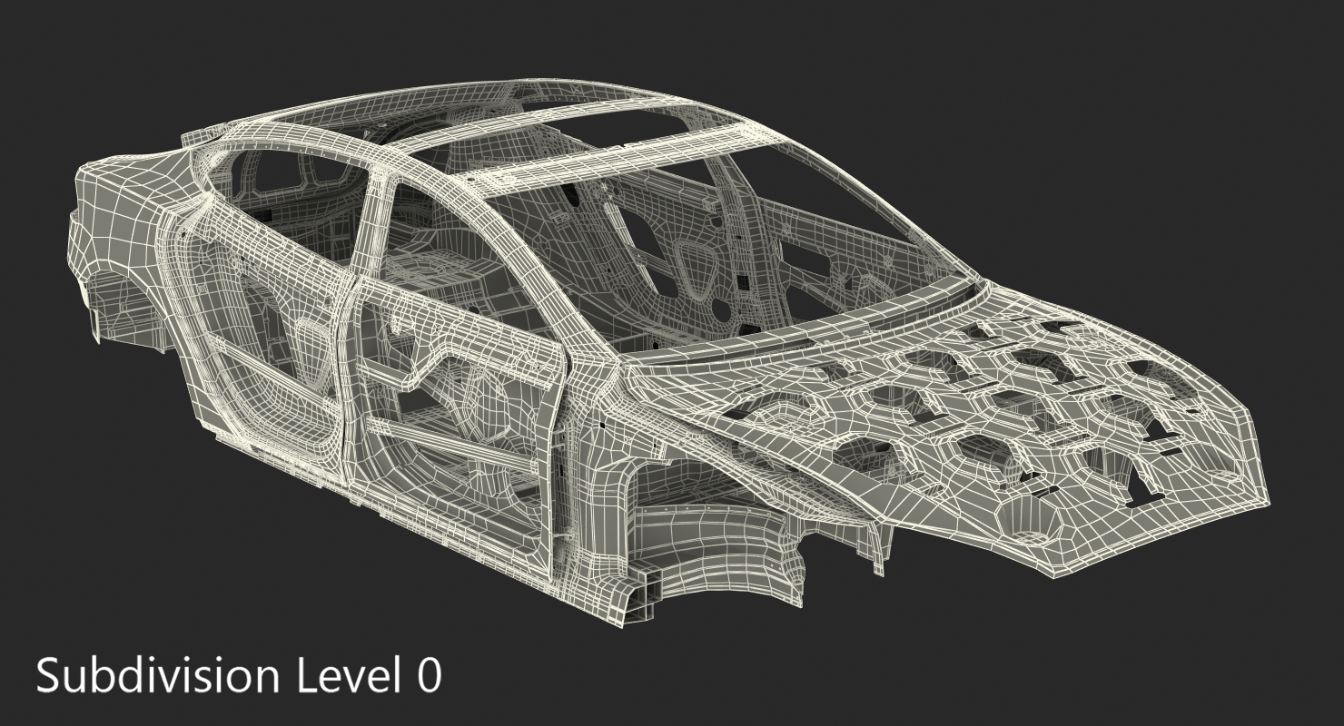 Tesla Model S Frame 3D model