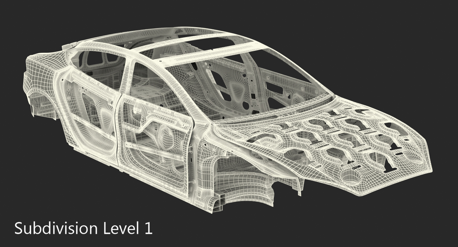 Tesla Model S Frame 3D model