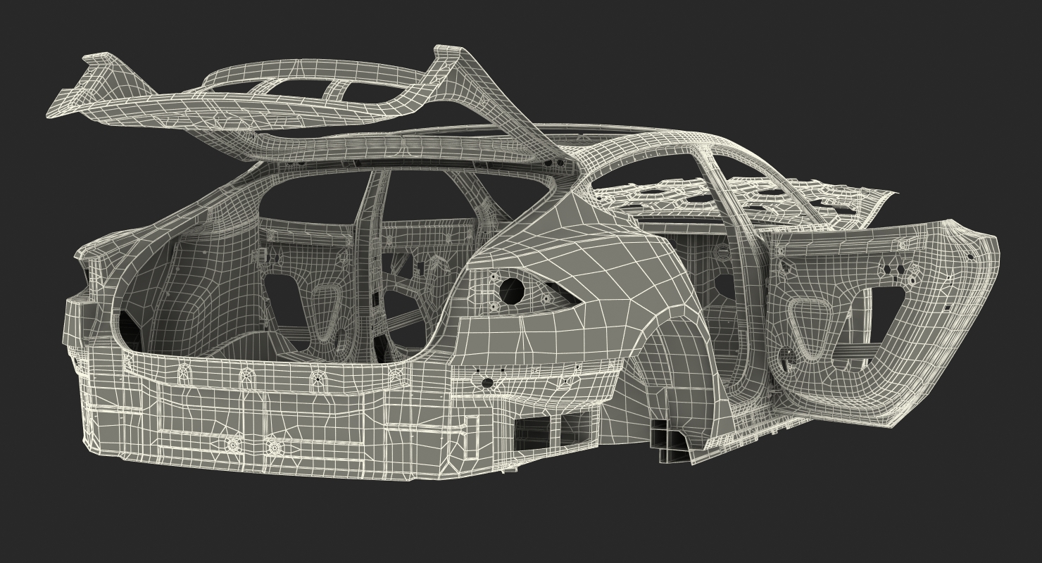 Tesla Model S Frame 3D model