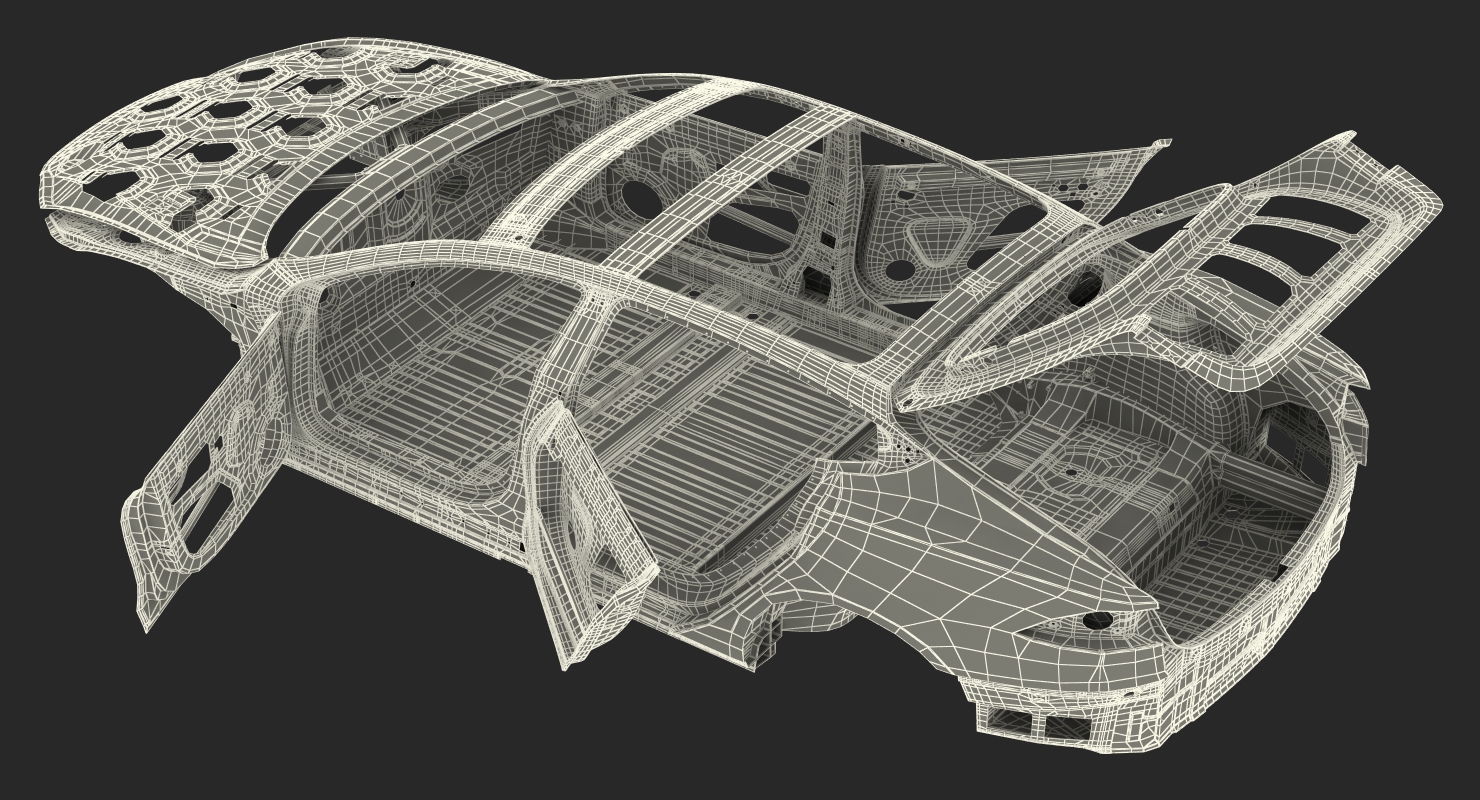 Tesla Model S Frame 3D model