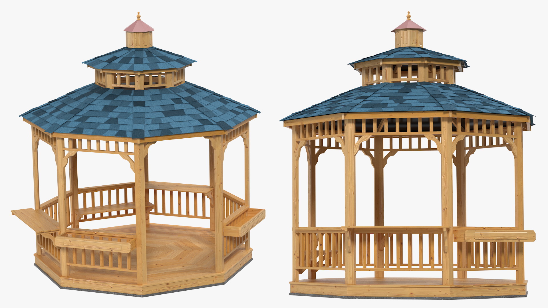 3D model Gazebo Pavilion Structure