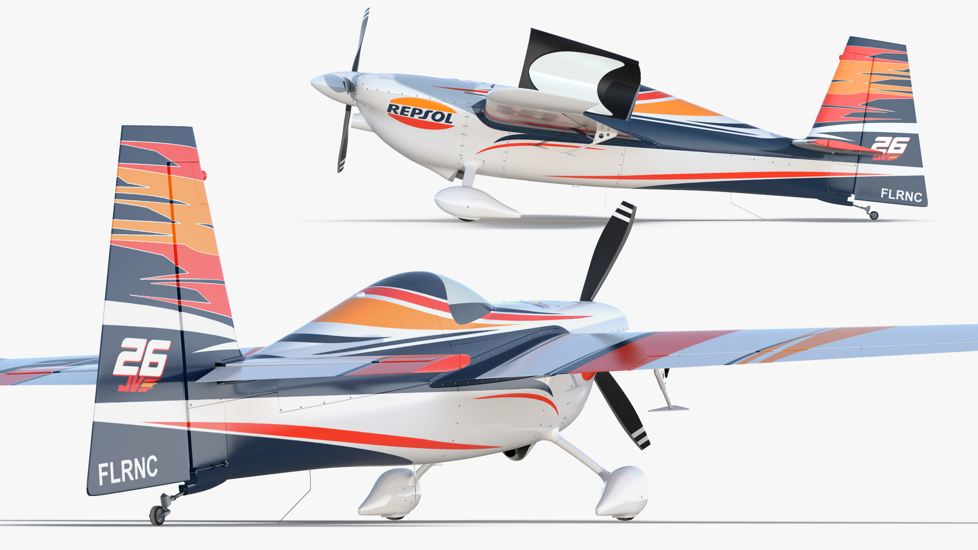 3D Zivko Edge 540 Aerobatic Aircraft model