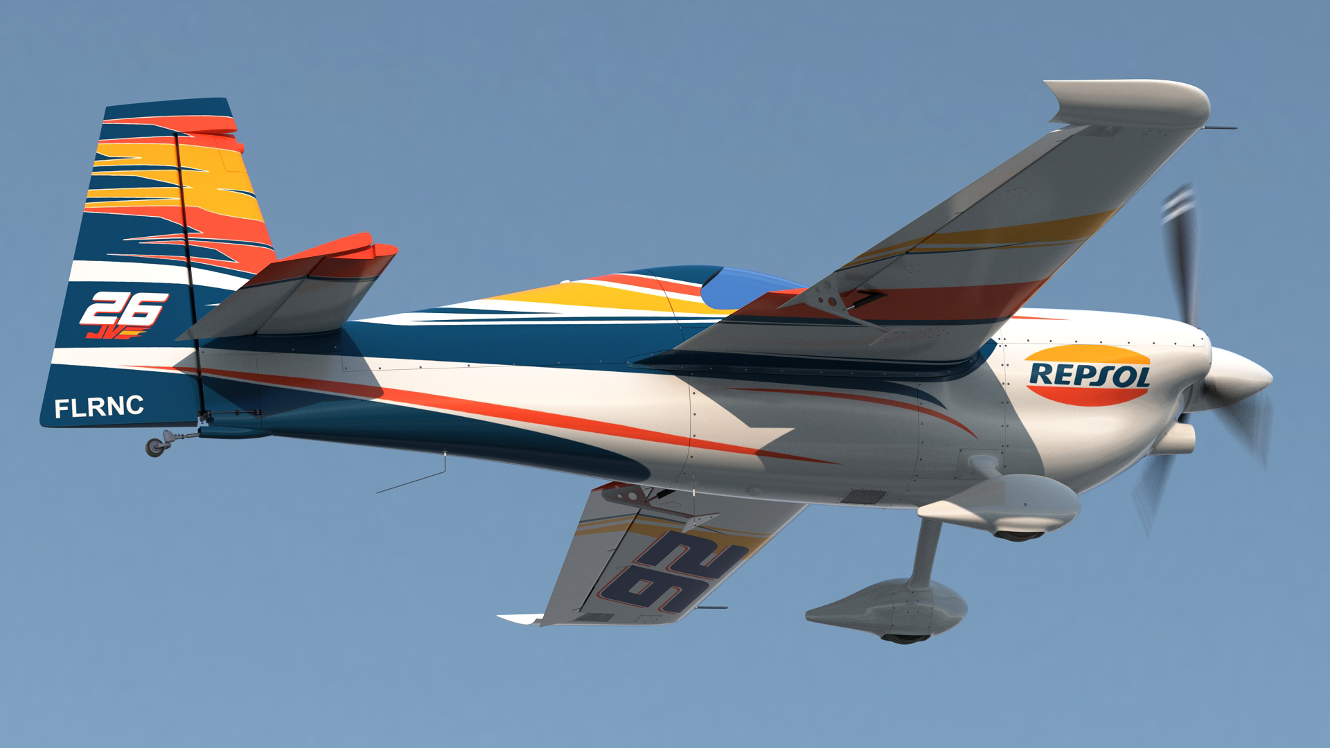 3D Zivko Edge 540 Aerobatic Aircraft model