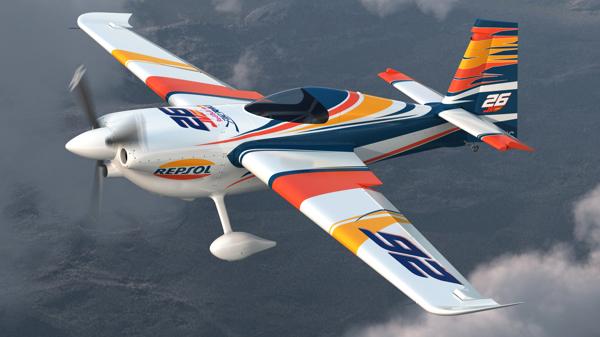 3D Zivko Edge 540 Aerobatic Aircraft model