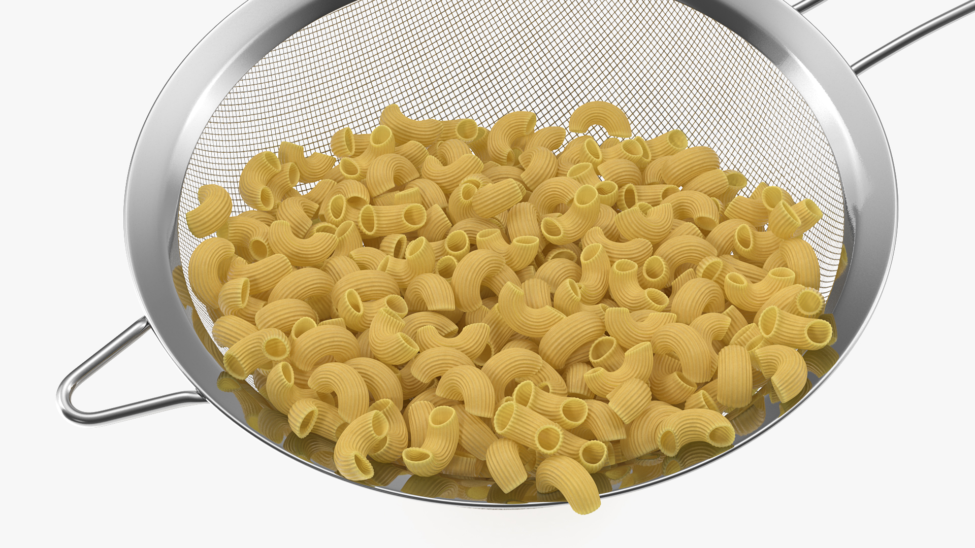 Cooked Elbows Pasta 3D model