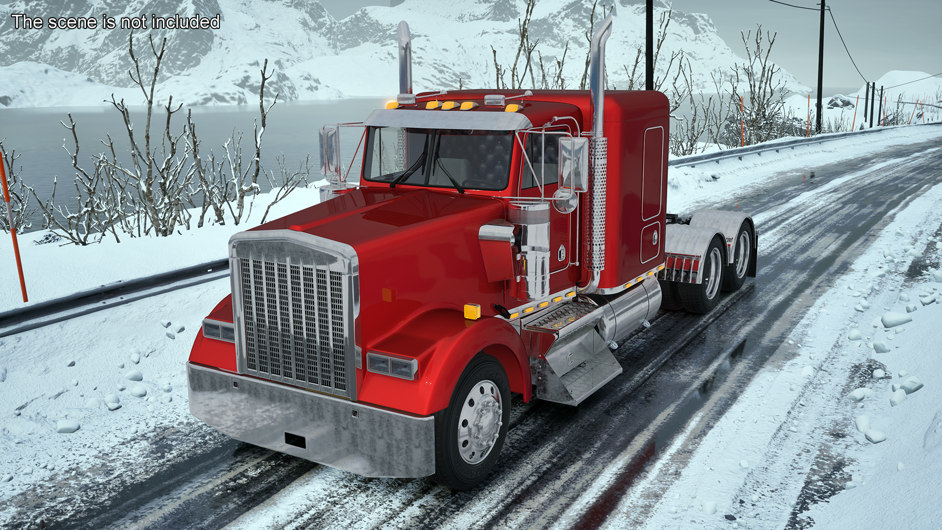 3D Semi Trailer Truck model