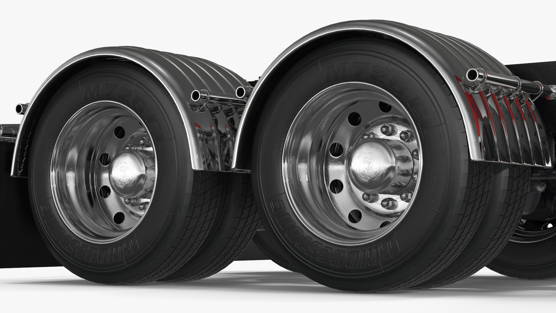 3D Semi Trailer Truck model