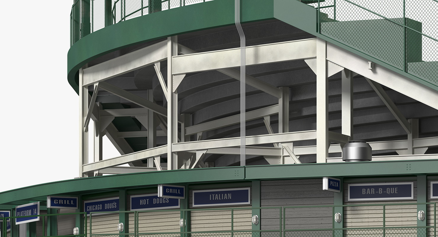 Wrigley Field Scoreboard 3D model