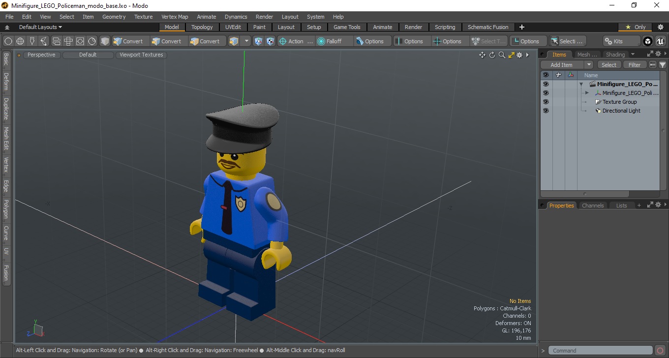 3D model Minifigure LEGO Policeman