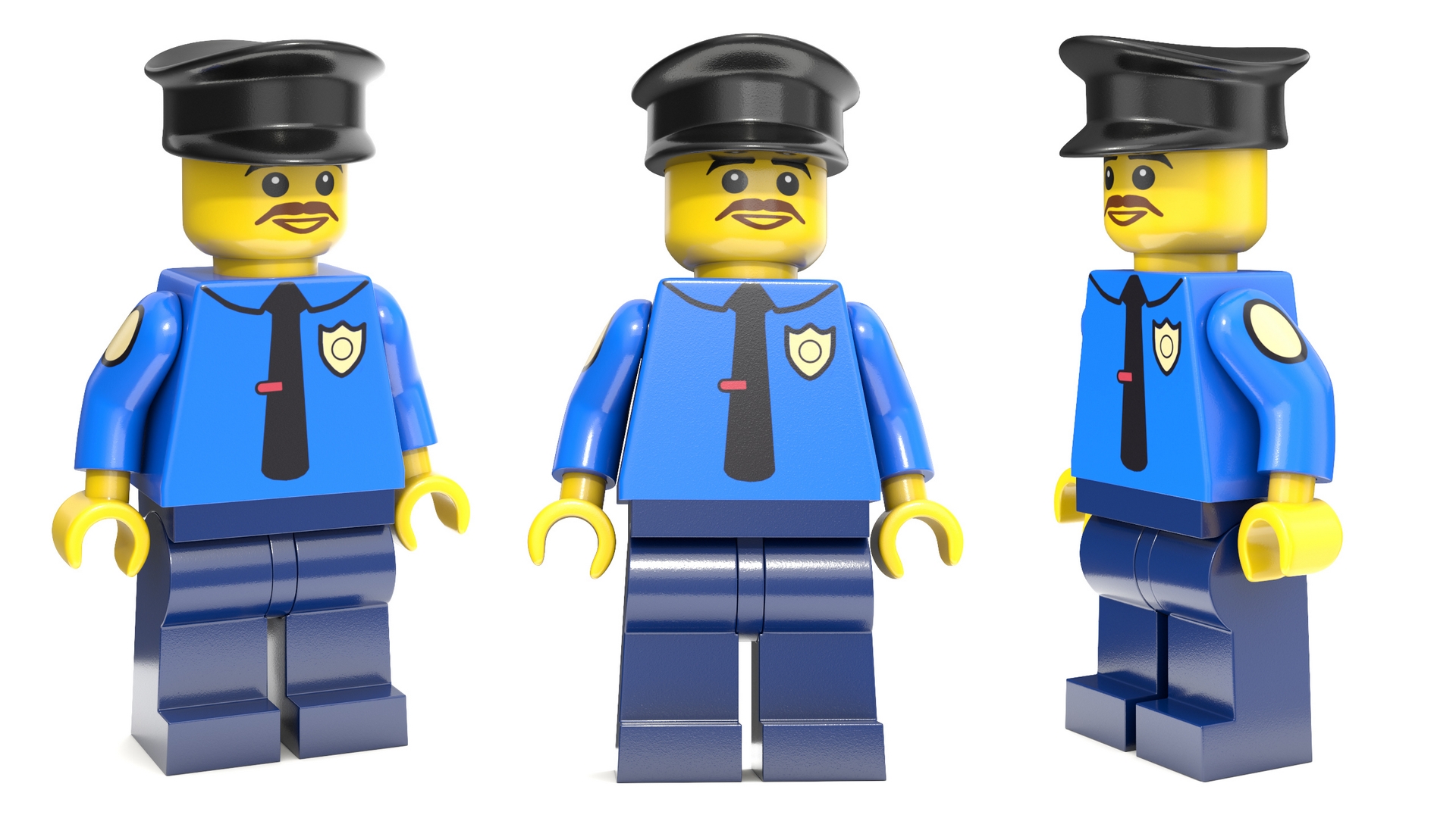 3D model Minifigure LEGO Policeman