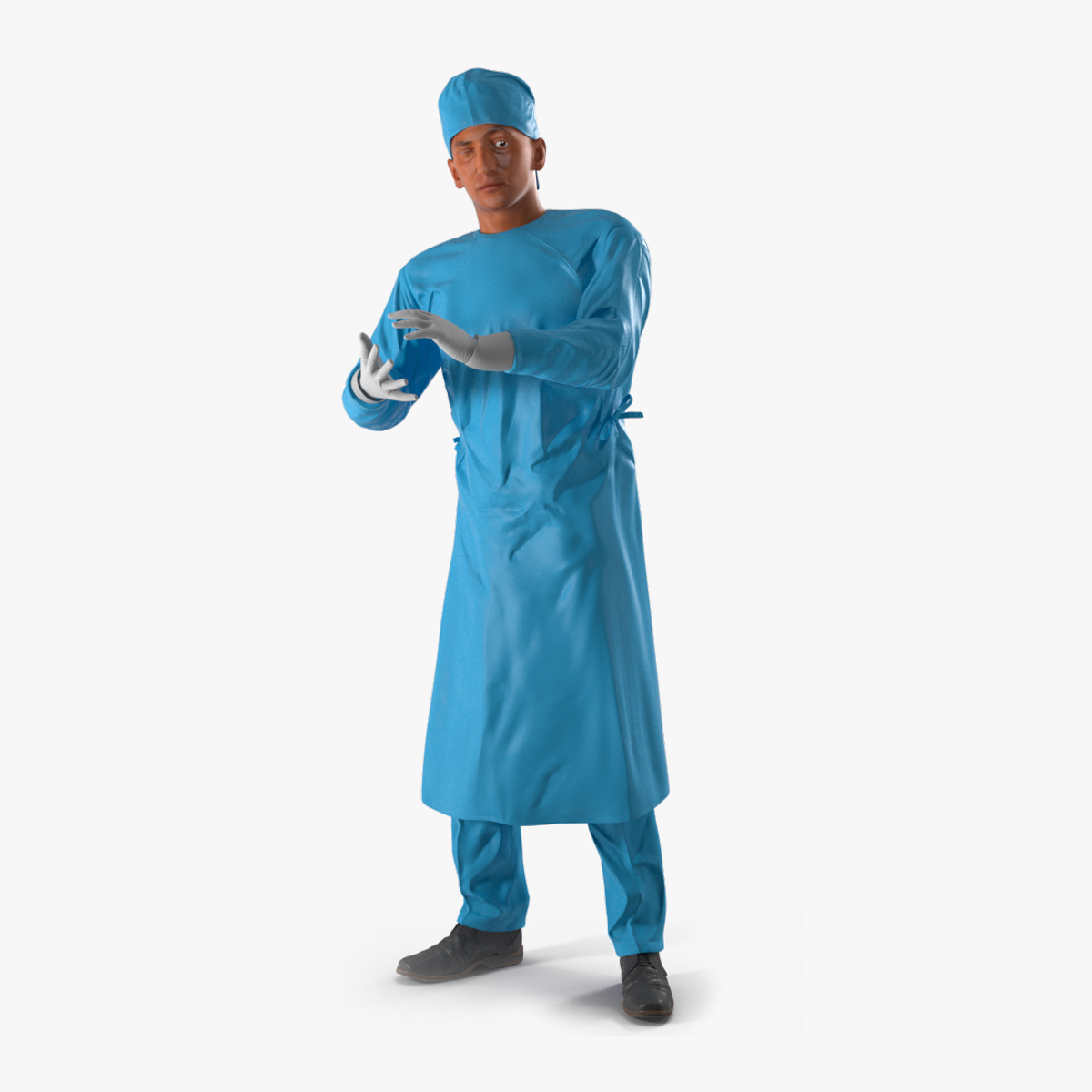 3D model Surgeon Doctor Rigged for Cinema 4D