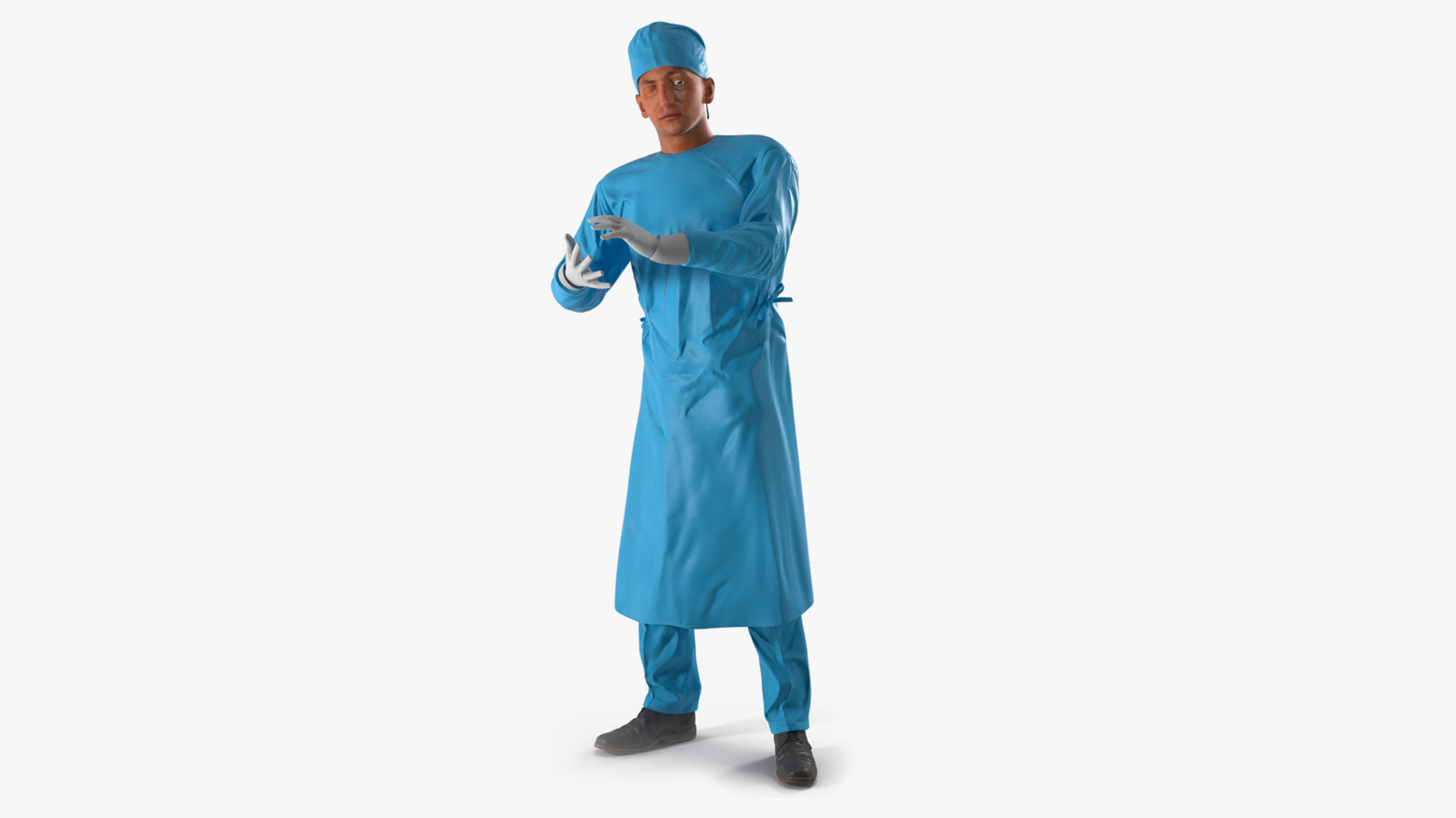 3D model Surgeon Doctor Rigged for Cinema 4D