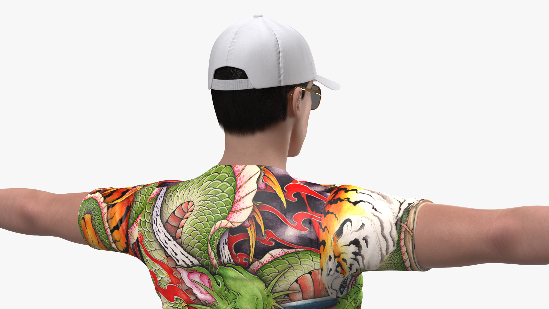 3D Asian Man Summer Outfits Rigged