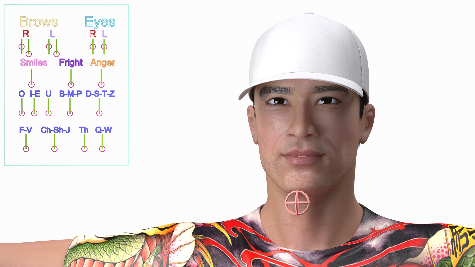 3D Asian Man Summer Outfits Rigged