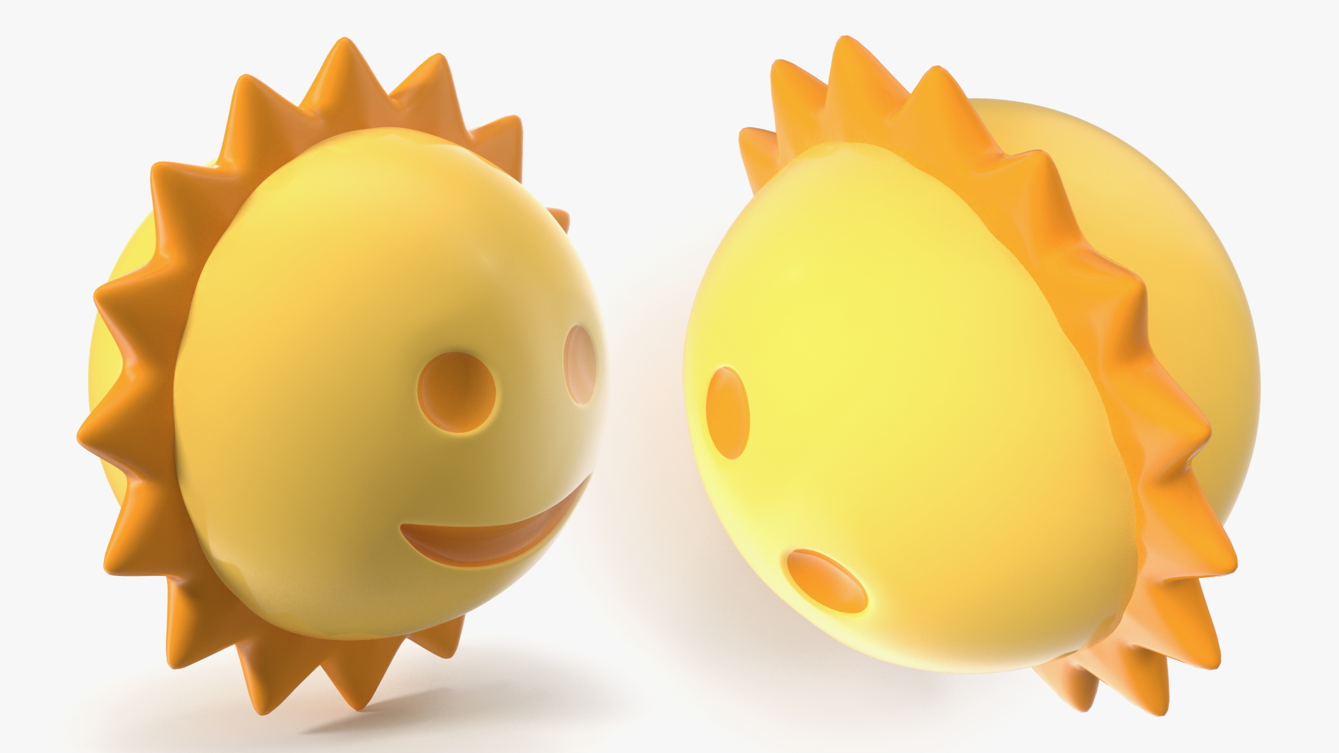 3D Sunface Emoji model