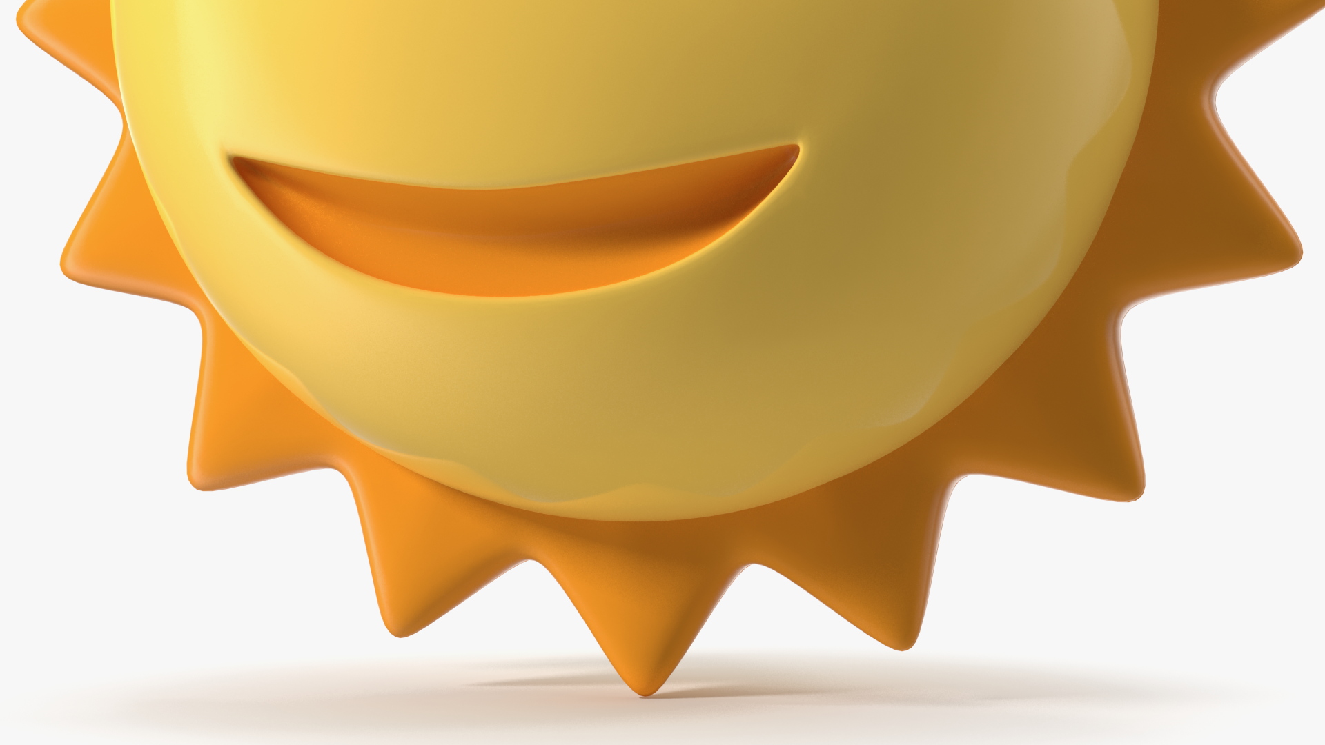 3D Sunface Emoji model