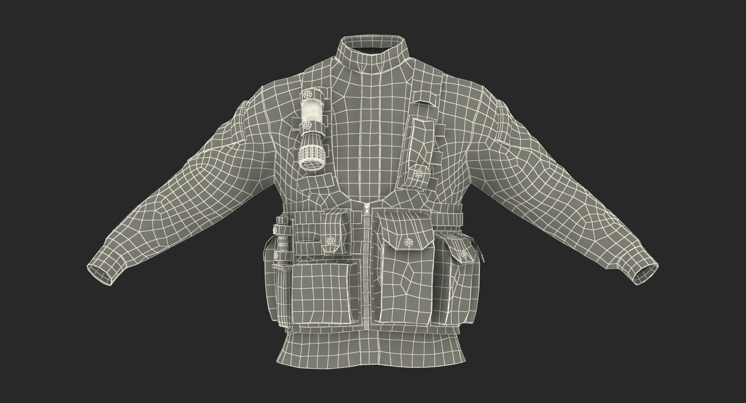 3D model Military Jacket Camo