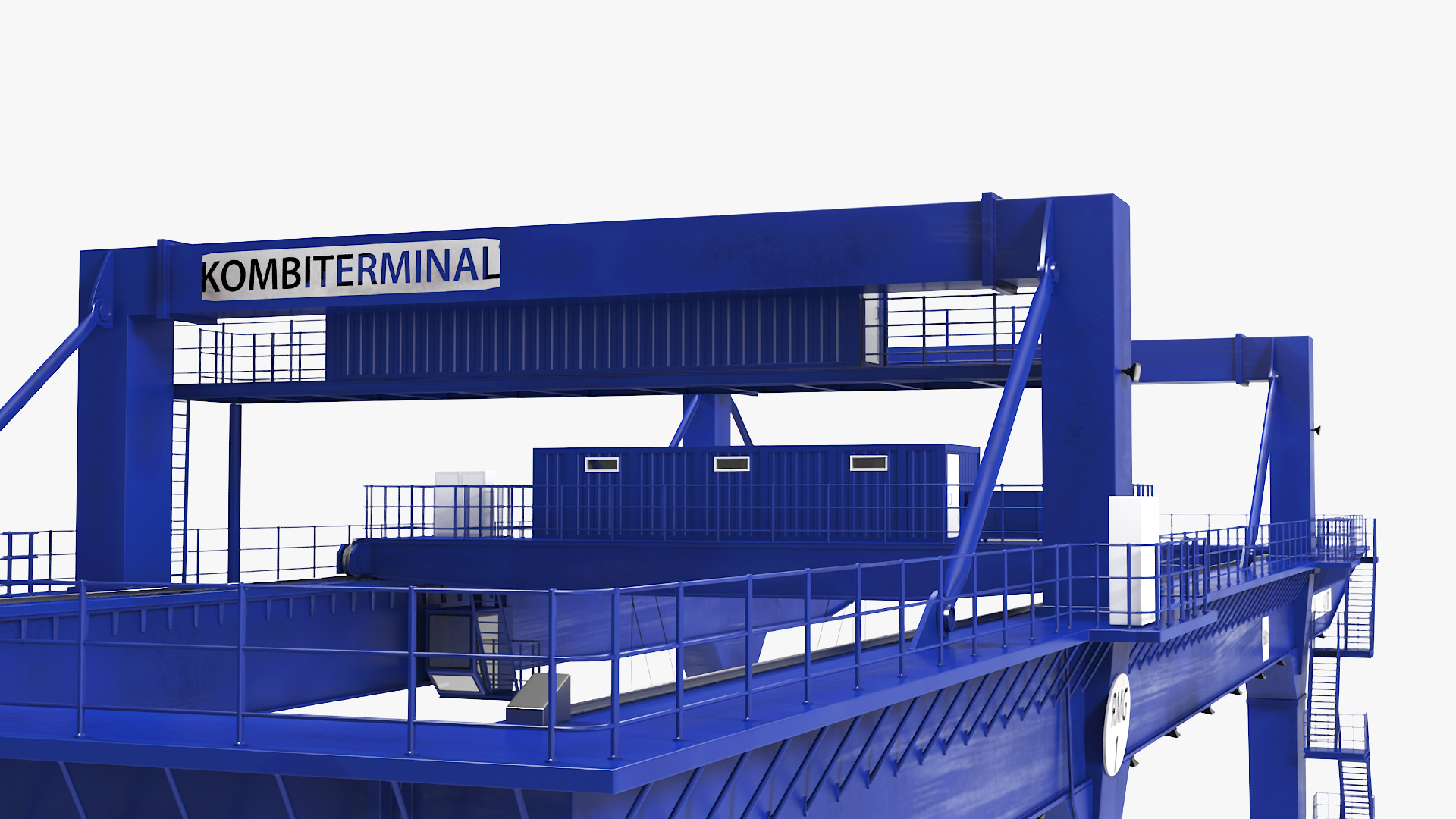 3D Gantry Crane Industrial model