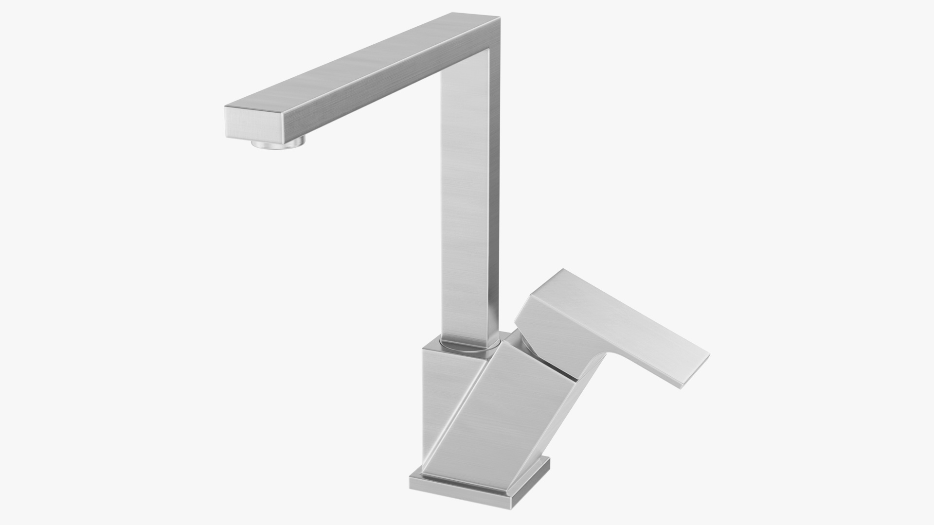 3D Angular Single Lever Kitchen Mixer Tap model