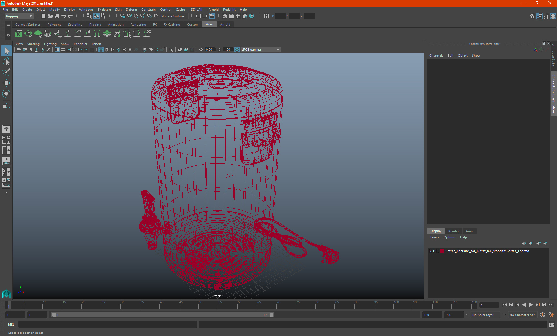 3D model Coffee Thermos for Buffet