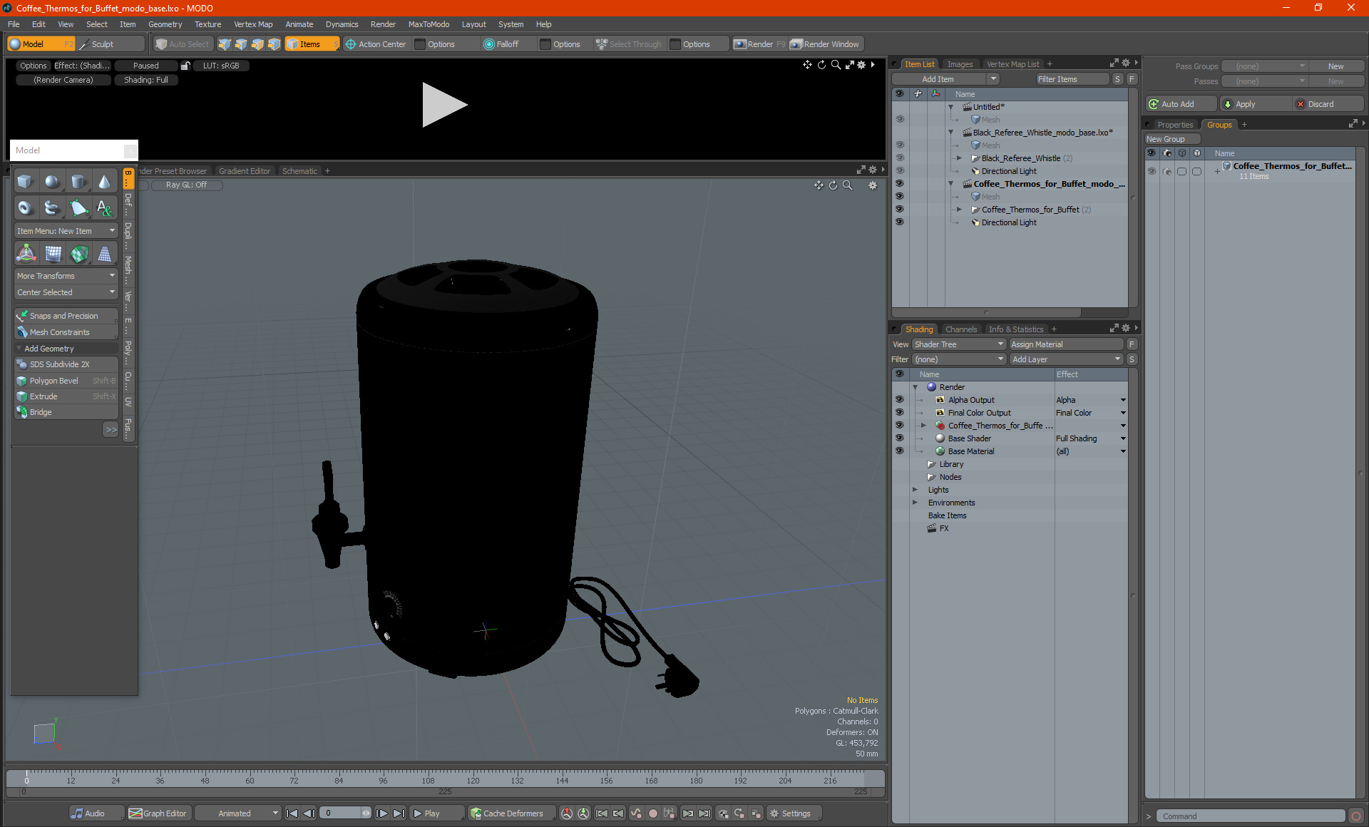 3D model Coffee Thermos for Buffet