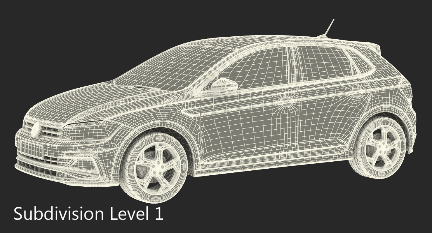 3D model Volkswagen Polo 2018