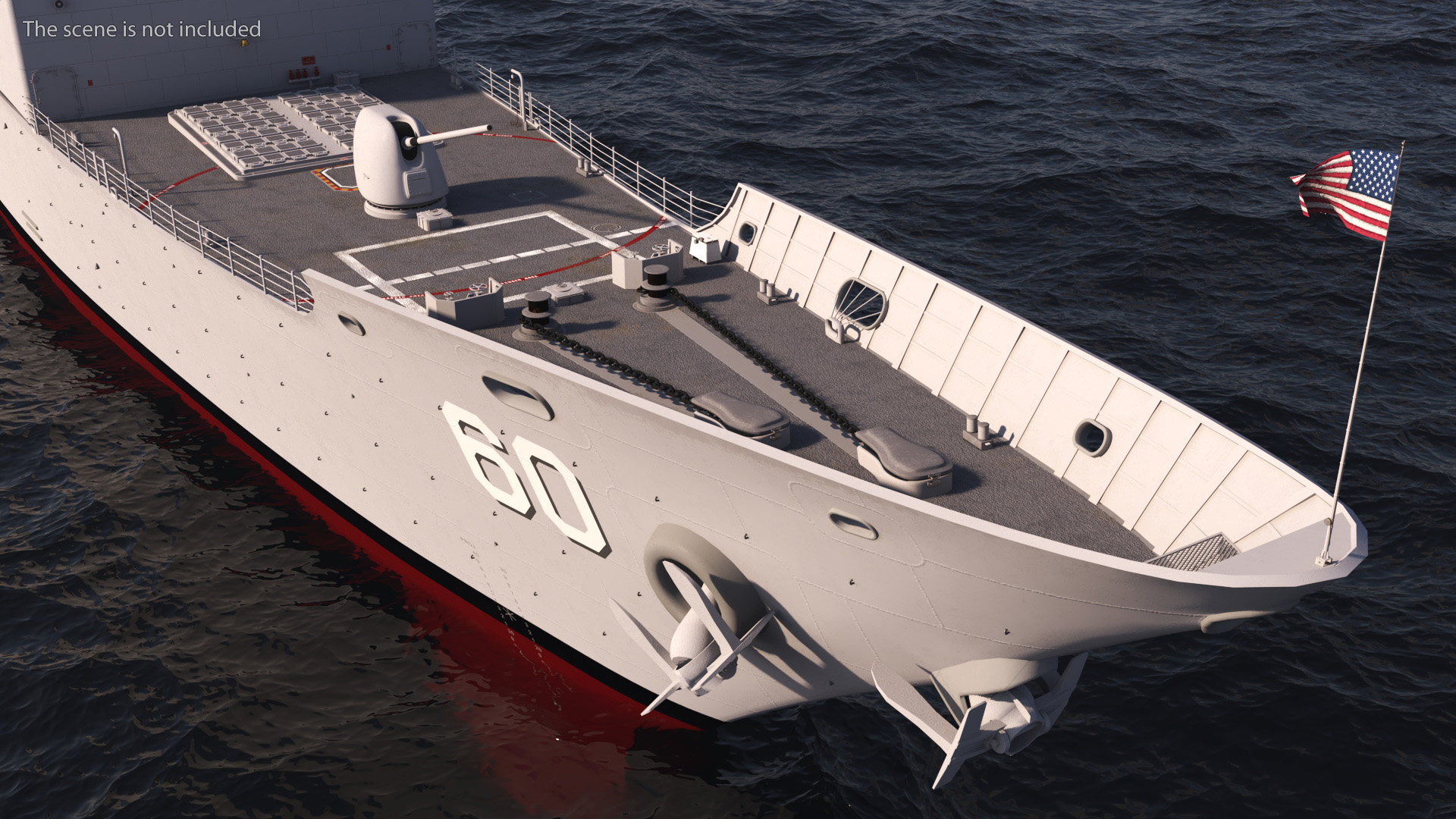 3D US Navy Warship CG-60