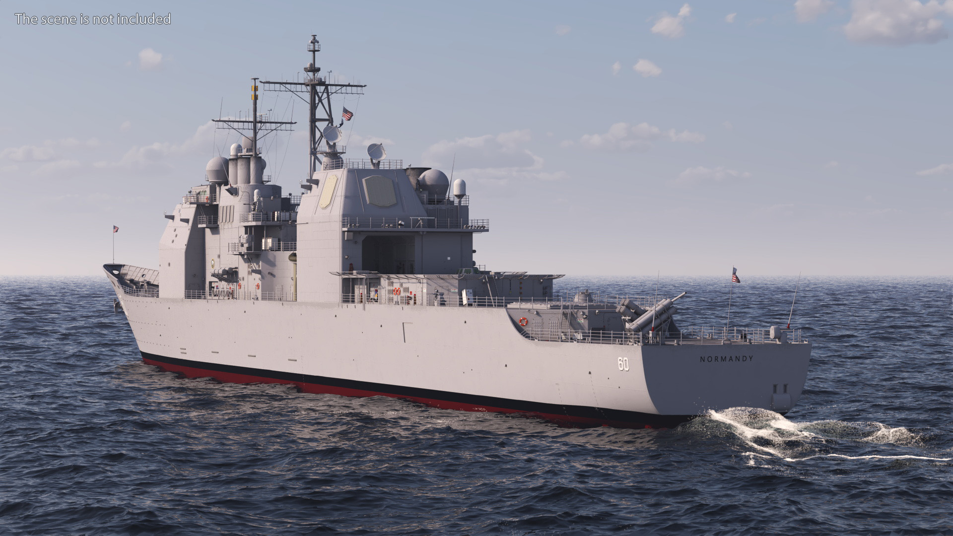 3D US Navy Warship CG-60