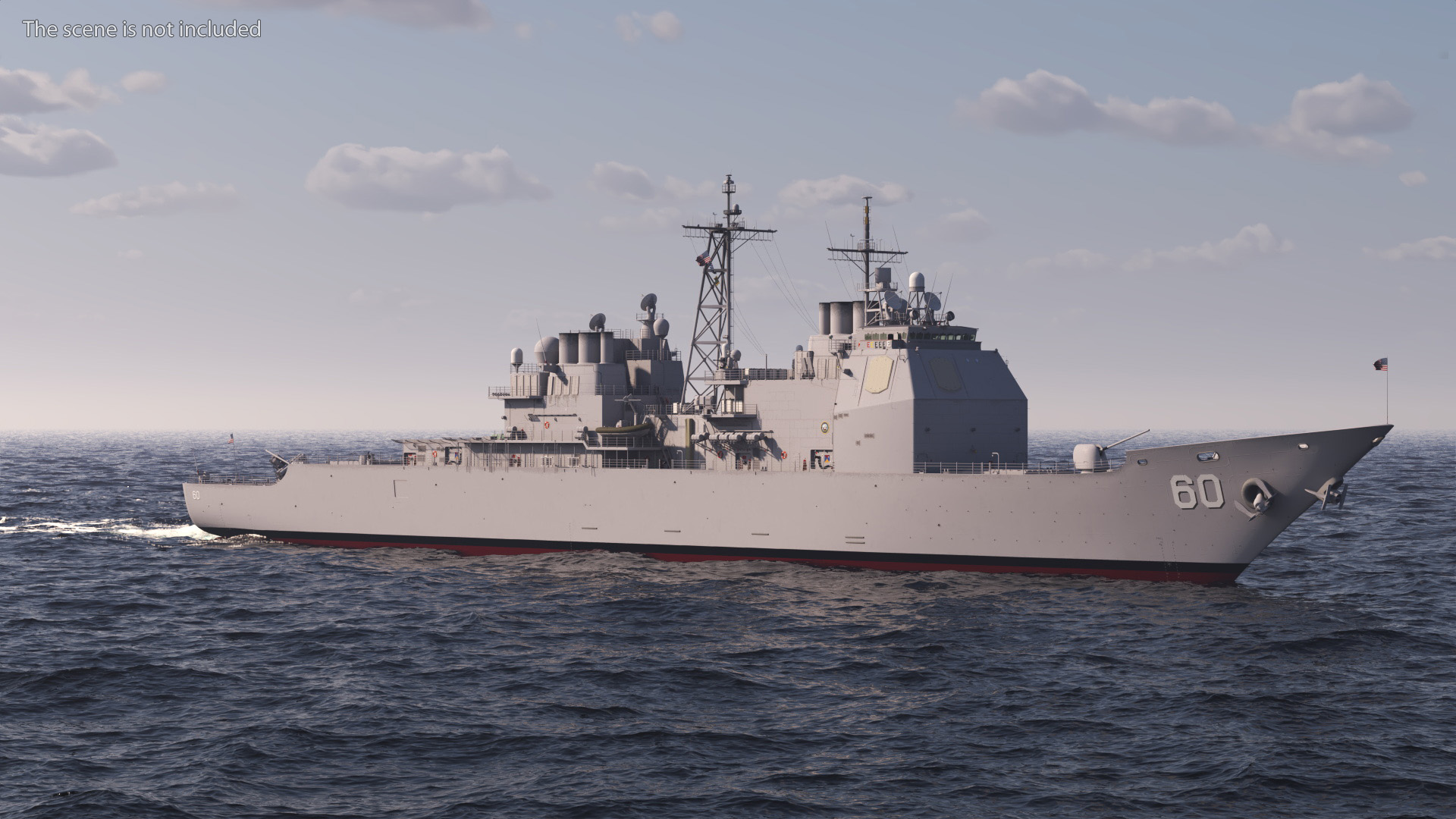 3D US Navy Warship CG-60