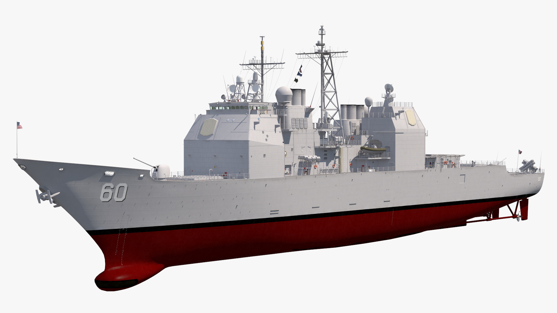 3D US Navy Warship CG-60