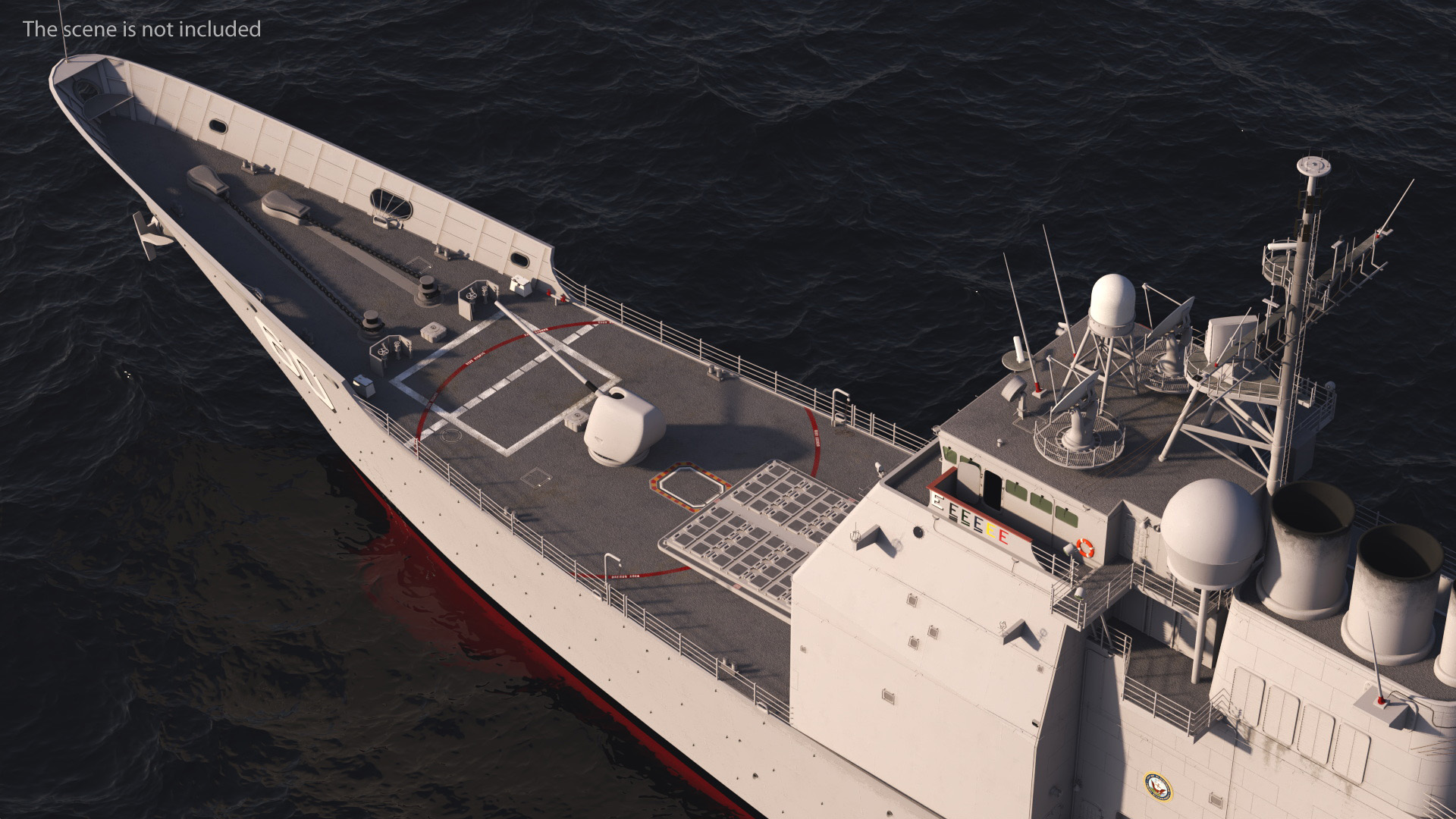 3D US Navy Warship CG-60