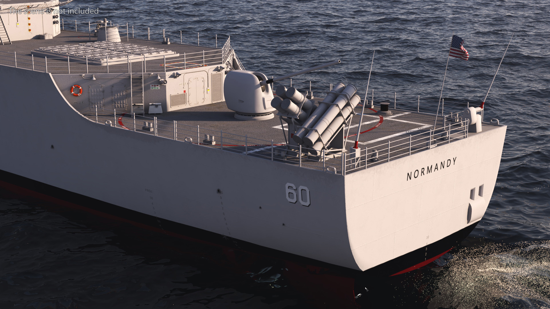 3D US Navy Warship CG-60