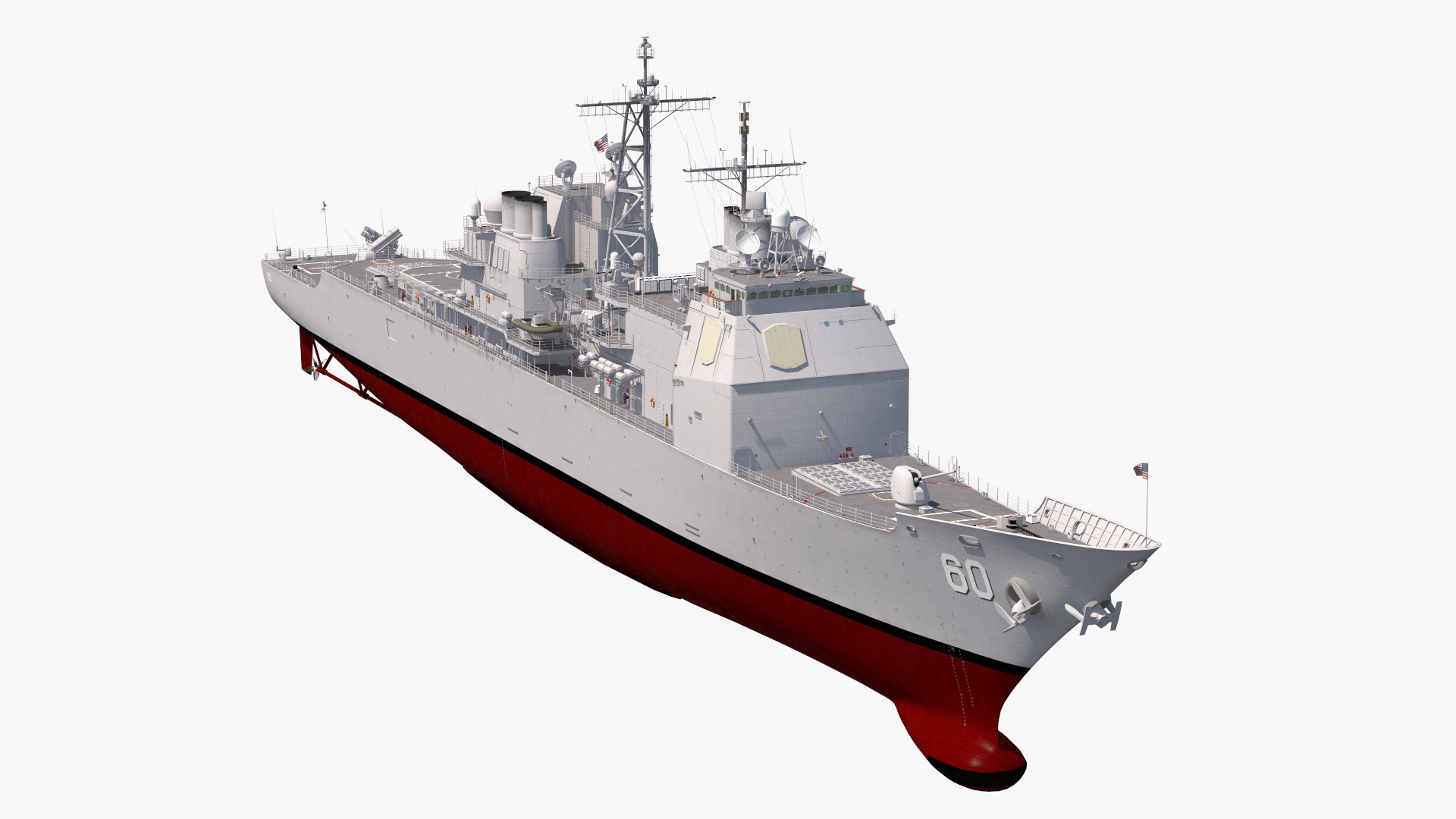 3D US Navy Warship CG-60