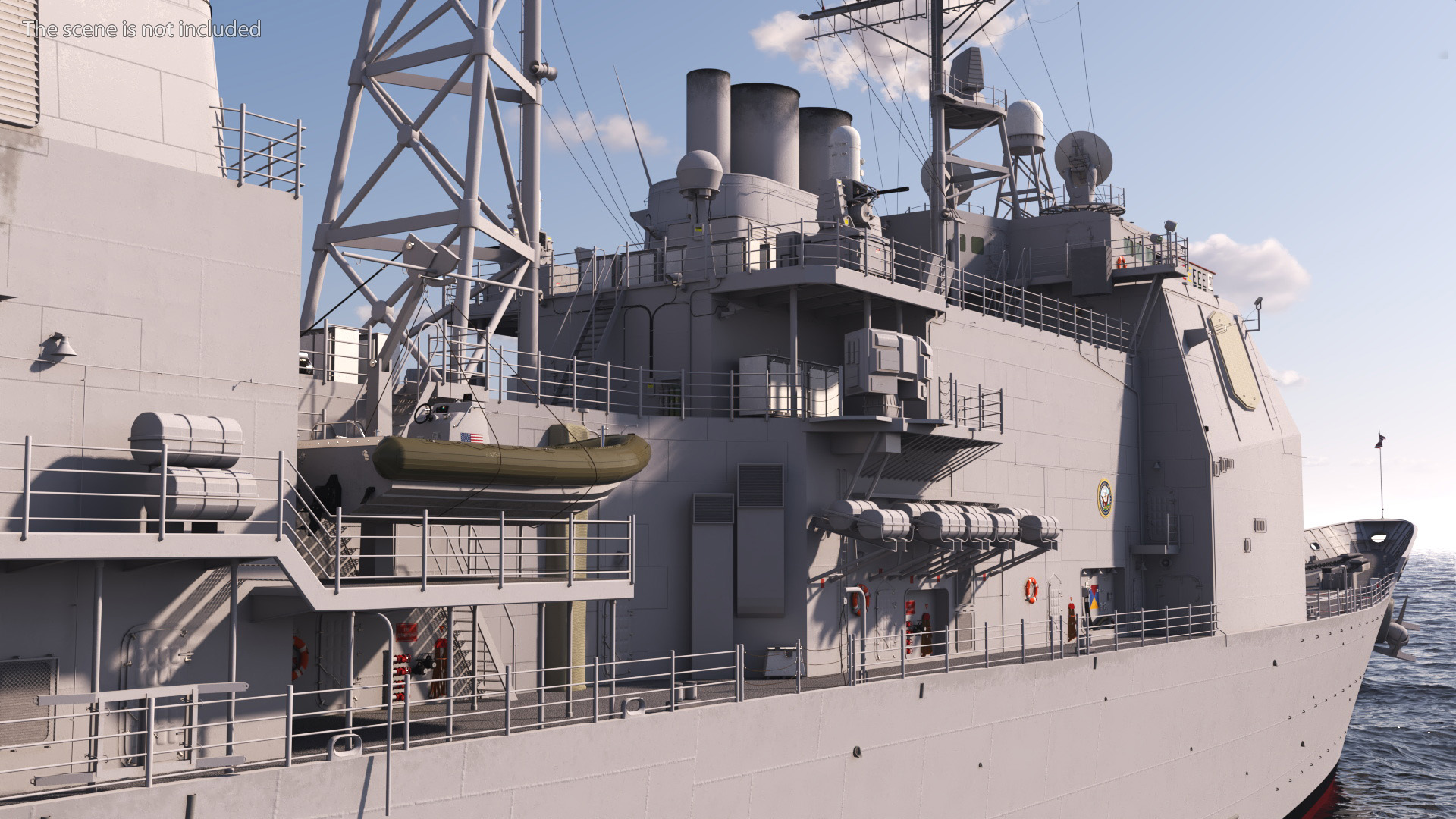 3D US Navy Warship CG-60