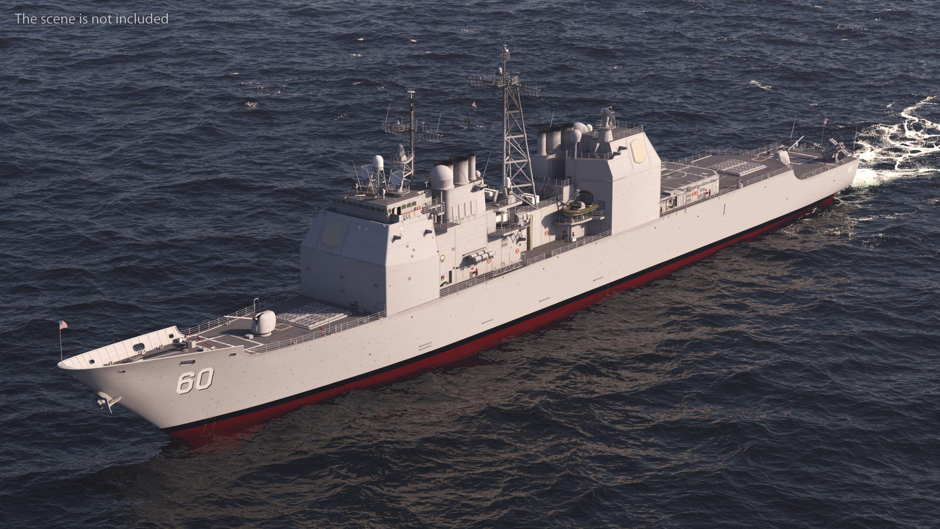 3D US Navy Warship CG-60