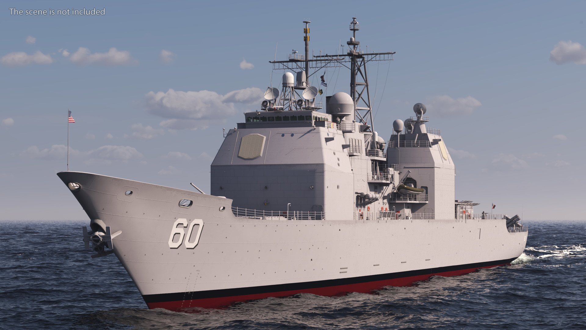 3D US Navy Warship CG-60