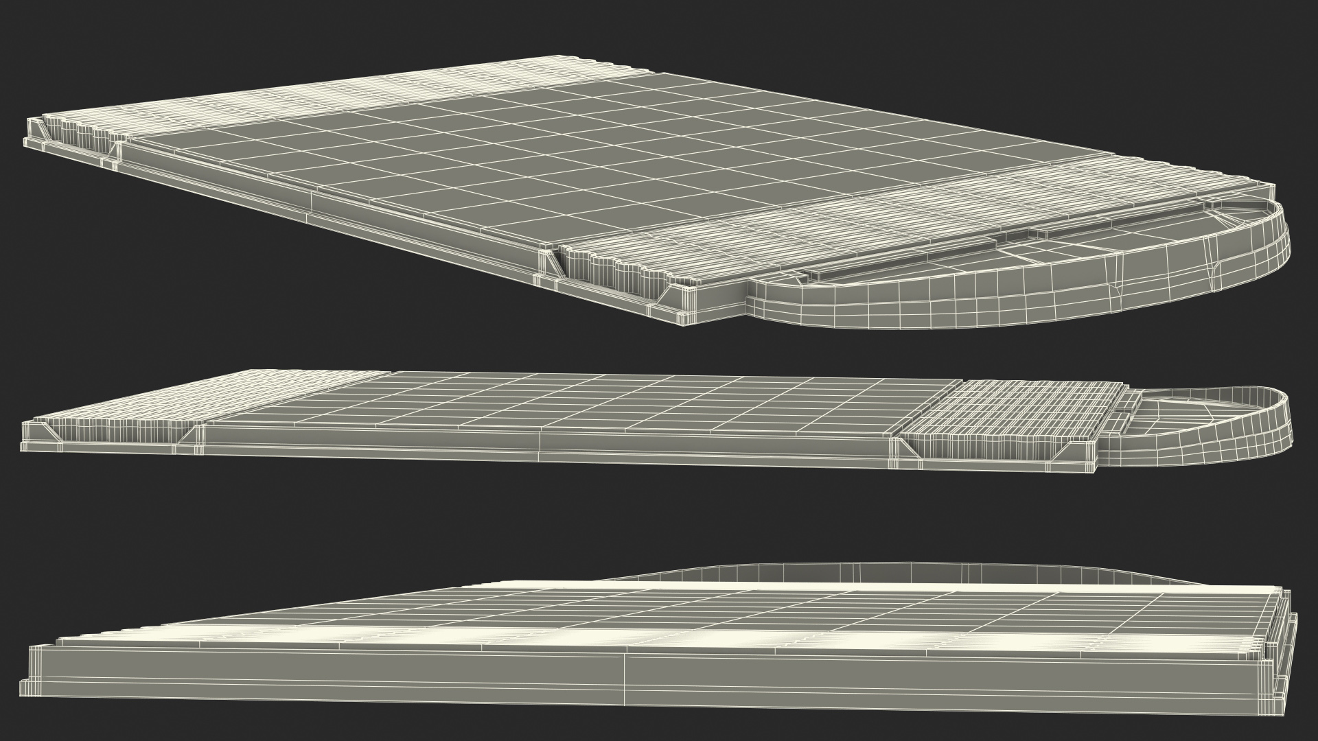 Golf Practice Hitting Mat Fur 3D model