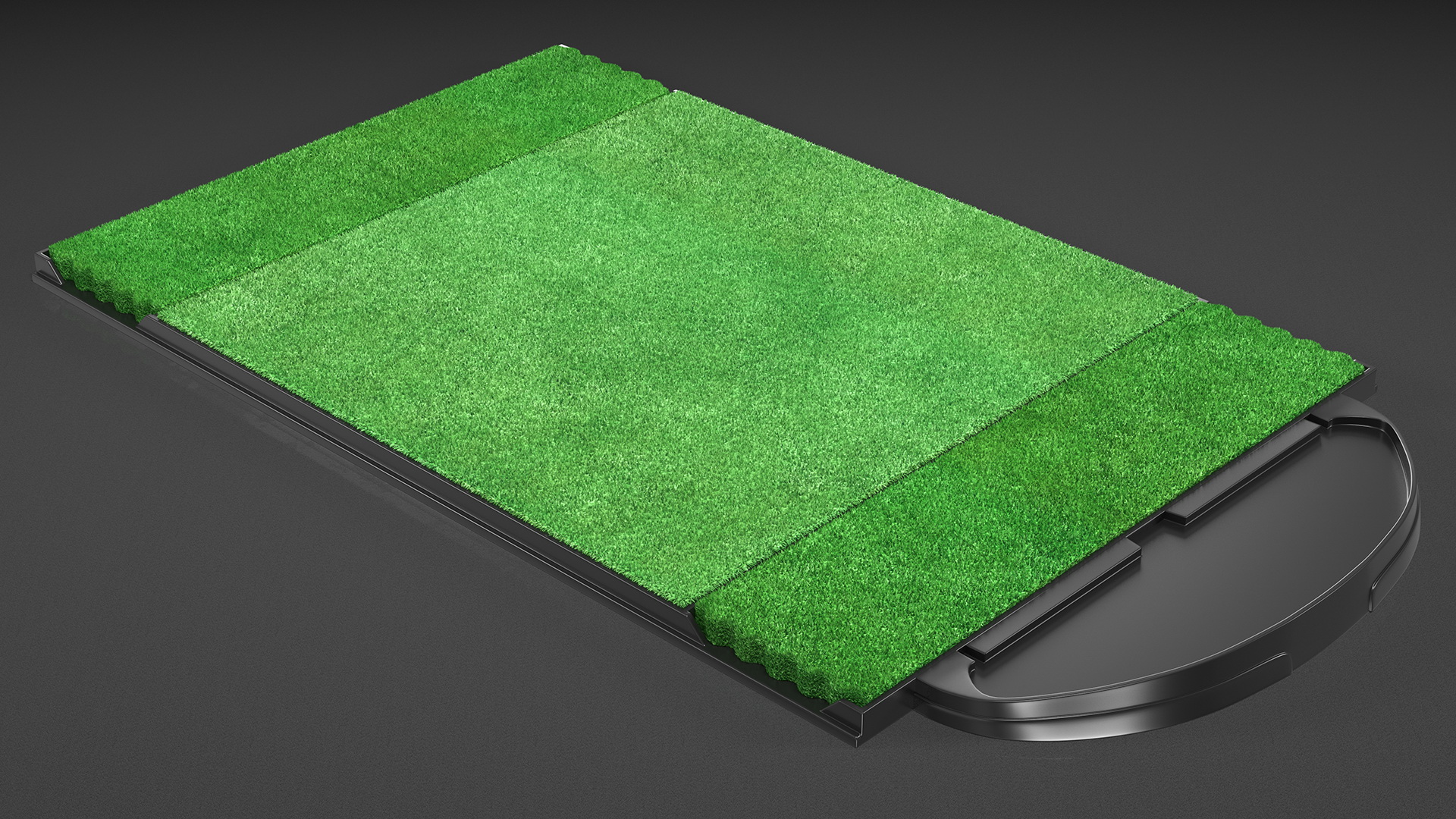 Golf Practice Hitting Mat Fur 3D model