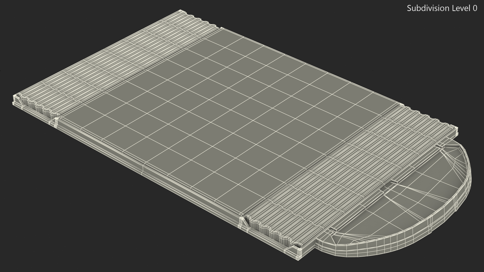 Golf Practice Hitting Mat Fur 3D model