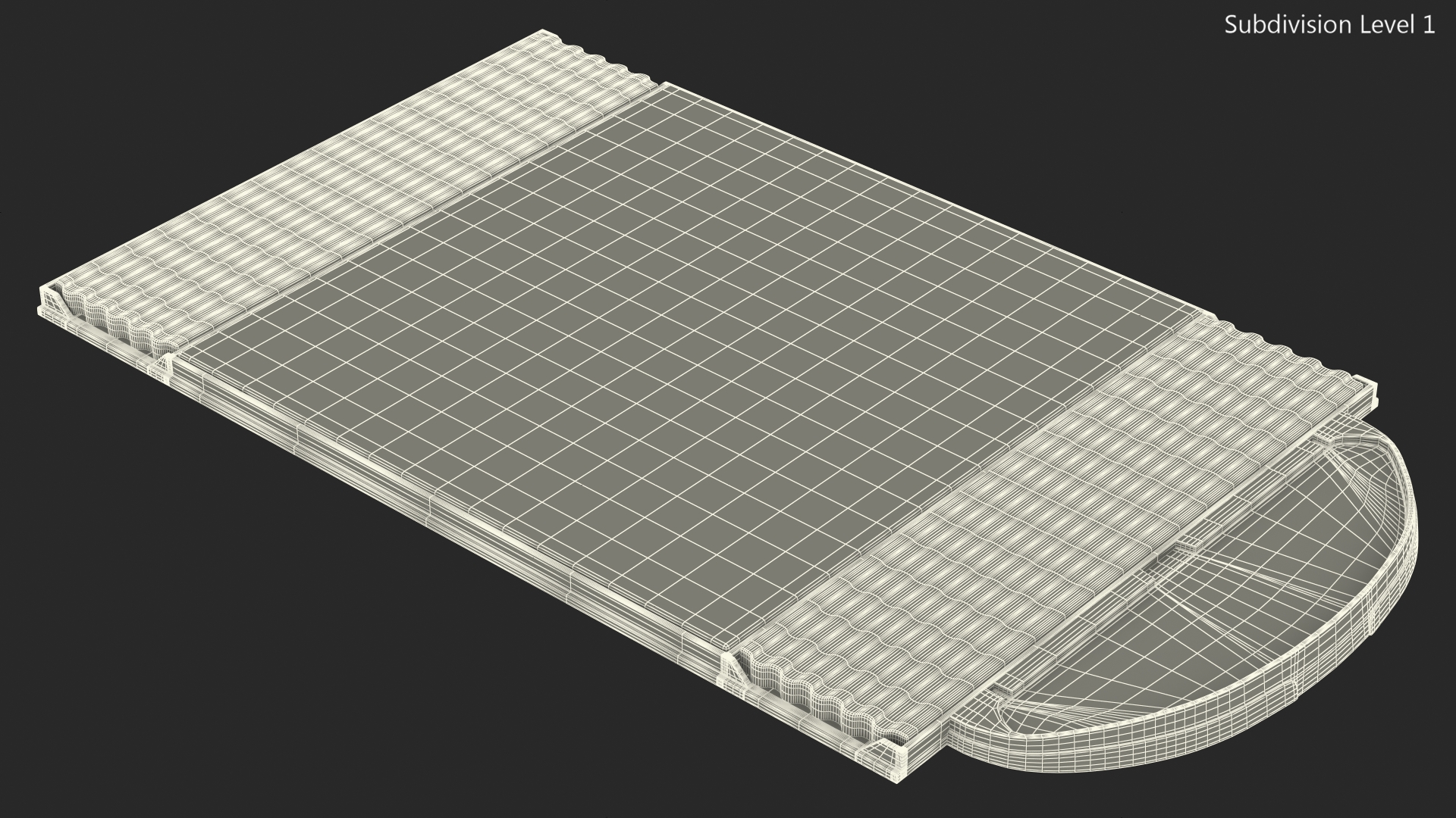 Golf Practice Hitting Mat Fur 3D model