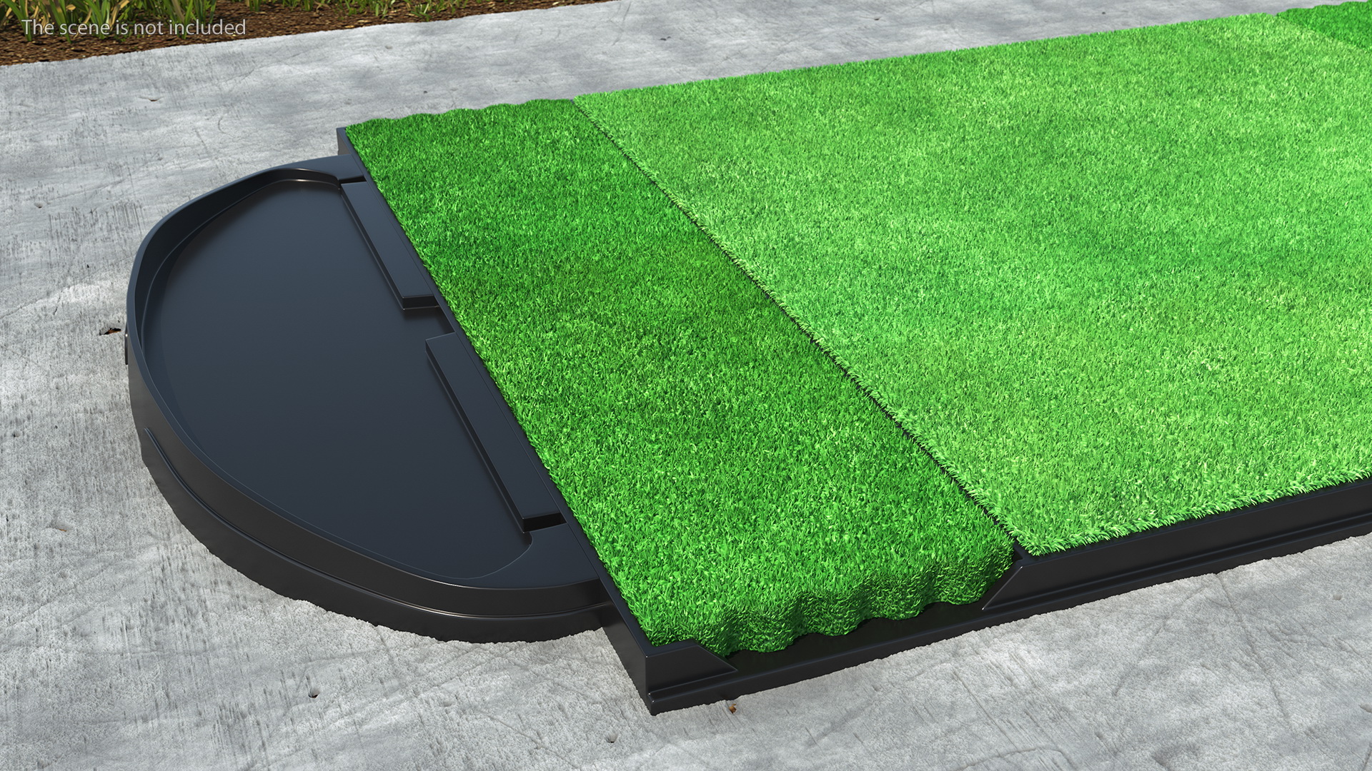 Golf Practice Hitting Mat Fur 3D model