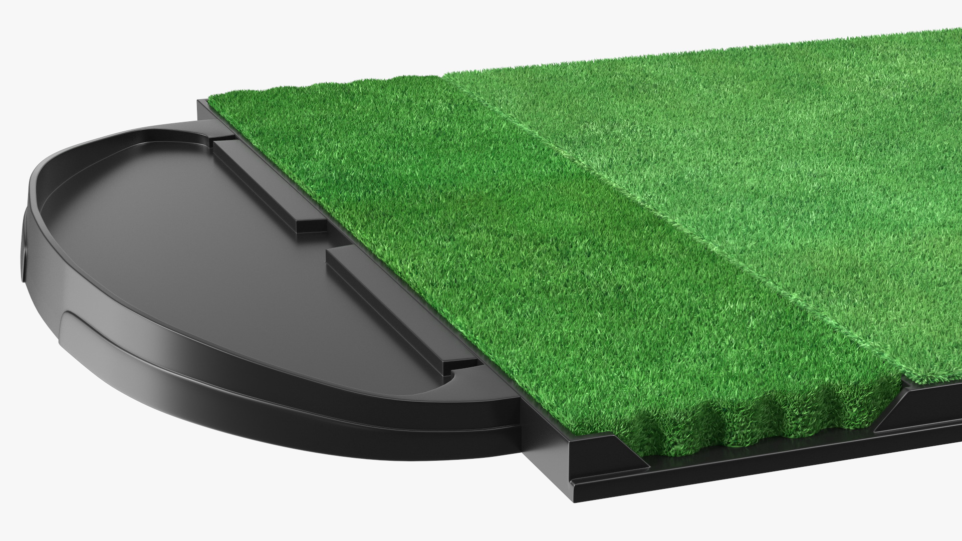 Golf Practice Hitting Mat Fur 3D model