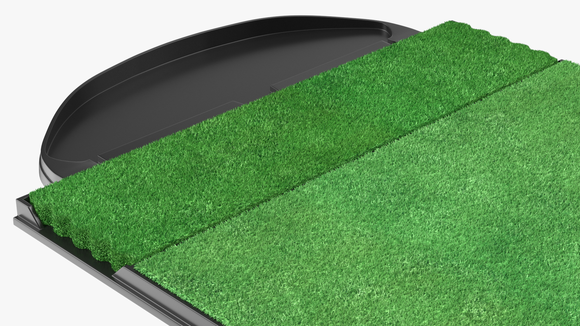 Golf Practice Hitting Mat Fur 3D model