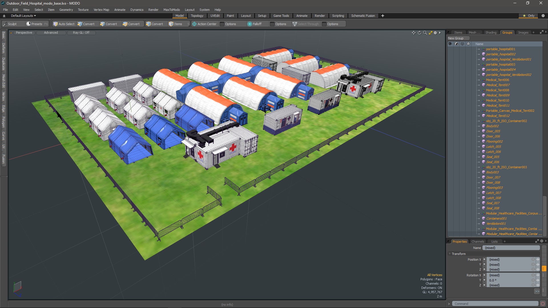 Outdoor Field Hospital 3D