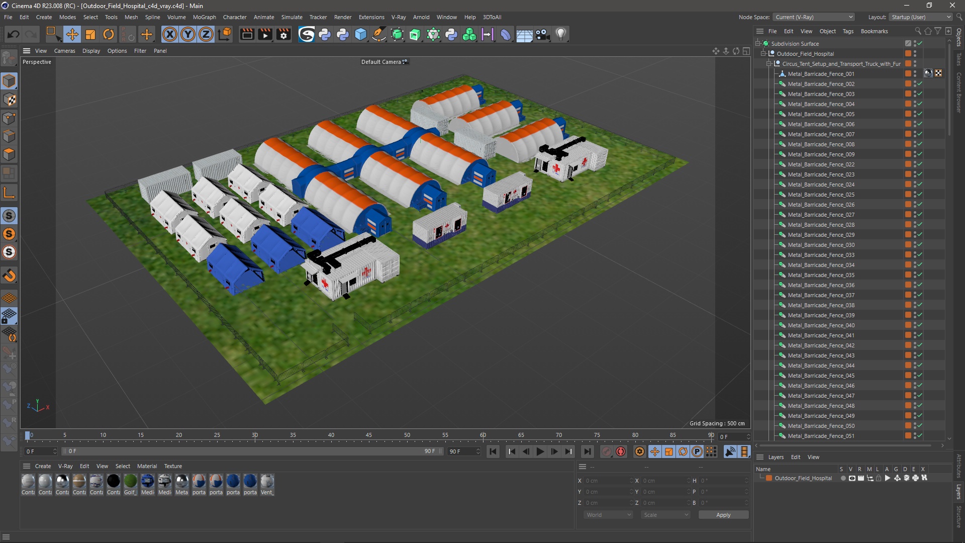 Outdoor Field Hospital 3D