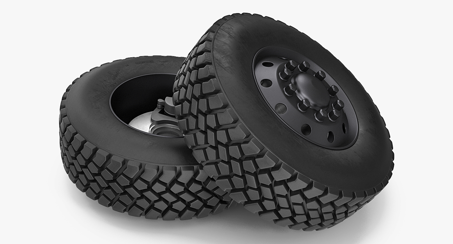 3D Off Road Rim and Tyre