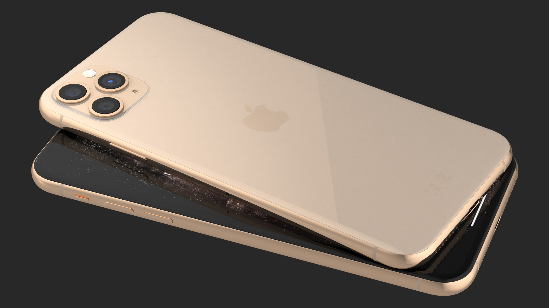 iPhone 11 Pro Max Gold 3D