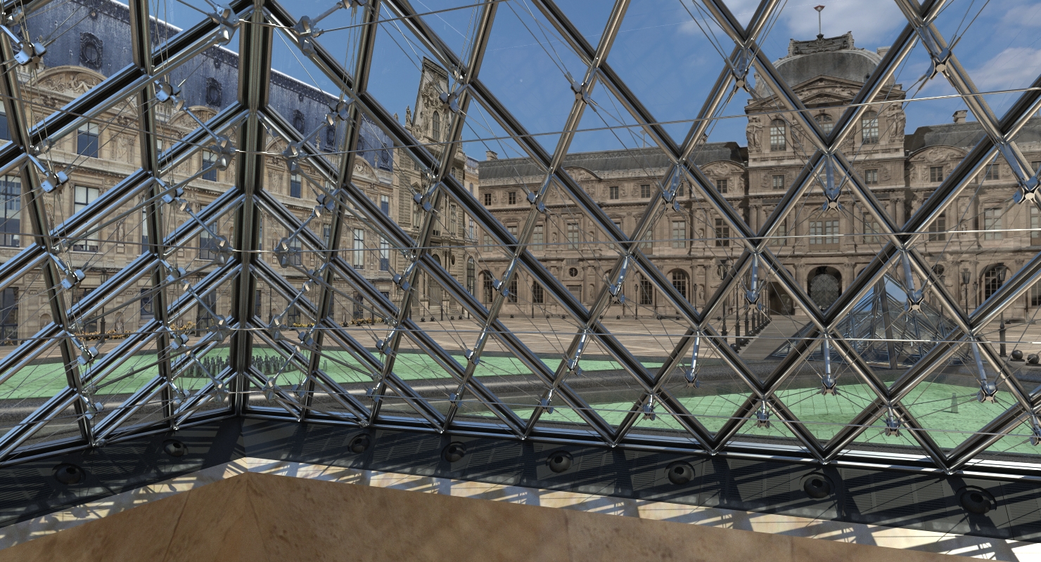 3D model Louvre