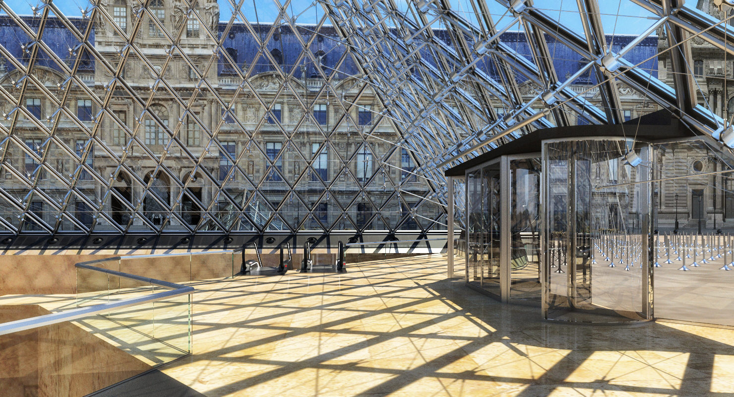 3D model Louvre