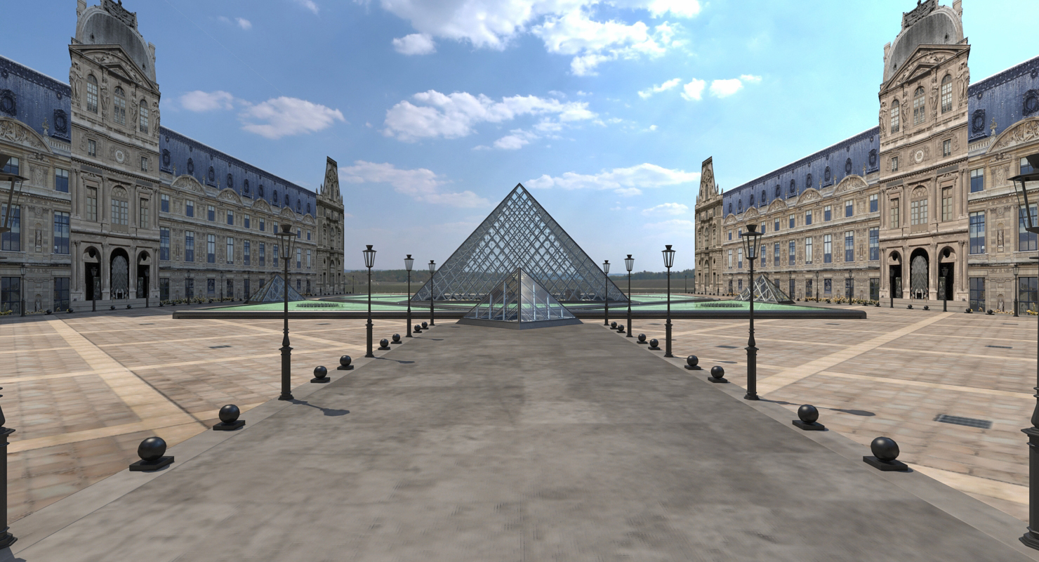 3D model Louvre